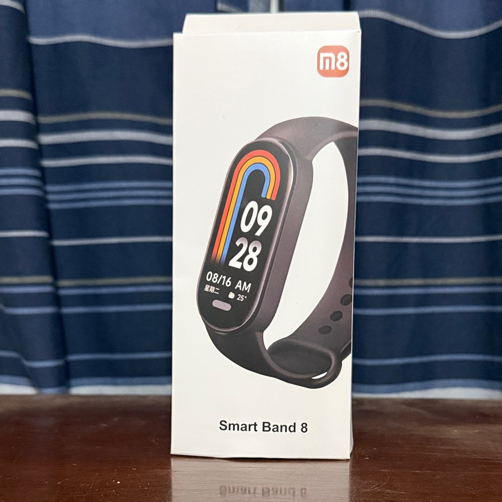 Black Fitness Tracker Smart Band 8